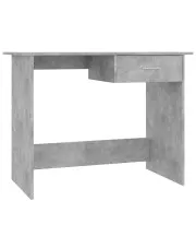 Loftowe biurko do pokoju w kolorze beton - Mirden w sklepie o6i2u8y4t0z.info