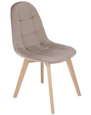 Beżowe tanie designerskie krzesło do jadalni - Malu w sklepie o6i2u8y4t0z.info