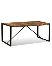 Industrialny stół Antors 2R 180 cm - drewno regenerowane w sklepie o6i2u8y4t0z.info