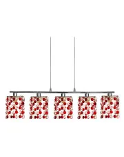Czerwona kryształowa lampa wisząca - D214-Nobius w sklepie o6i2u8y4t0z.info