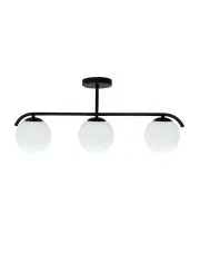 Czarna lampa sufitowa ze szklanymi kloszami - Ovel w sklepie o6i2u8y4t0z.info