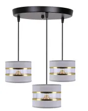 Szara nowoczesna potrójna lampa wisząca - D256-Bodrux w sklepie o6i2u8y4t0z.info