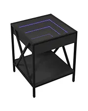 Czarny stolik kawowy z diodami LED - Forset w sklepie o6i2u8y4t0z.info