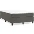 Ciemnoszare łóżko z materacem i matą Lixyl