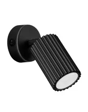 Czarny metalowy kinkiet z włącznikiem - D291-Melson w sklepie o6i2u8y4t0z.info