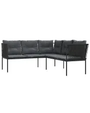 Narożna sofa ogrodowa czarna - Niwa w sklepie o6i2u8y4t0z.info