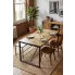 Fotografia Industrialny stół z drewna mango 90x180 - Fulo 4X z kategorii Stoły