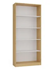 Regał otwarty dąb artisan+ biały 80 cm - Fawios 4X w sklepie o6i2u8y4t0z.info