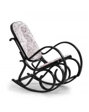 Drewniany fotel bujany w kolorze Wenge - Patma w sklepie o6i2u8y4t0z.info