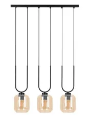 Czarno-beżowa lampa z trzema kloszami - J013-Neflax w sklepie o6i2u8y4t0z.info