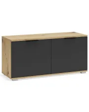 Minimalistyczna szafka na buty dąb artisan + antracyt - Merable 4X w sklepie o6i2u8y4t0z.info