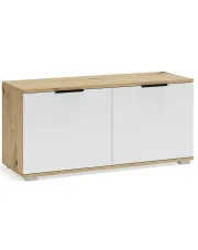 Minimalistyczna szafka na buty dąb artisan + biały - Merable 4X w sklepie o6i2u8y4t0z.info