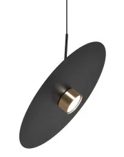 Czarna wisząca lampa z dużym - J036-Revaro w sklepie o6i2u8y4t0z.info