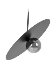 Czarna długa lampa wisząca z okrągłym kloszem - J039-Sheldo w sklepie o6i2u8y4t0z.info