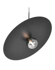 Czarna wisząca lampa z dużym kloszem - J040-Sheldo w sklepie o6i2u8y4t0z.info