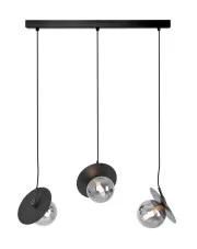 Czarna lampa wisząca trzypunktowa - J041-Sheldo w sklepie o6i2u8y4t0z.info