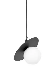 Biało-czarna lampa z okrągłym kloszem - J037-Sheldo w sklepie o6i2u8y4t0z.info