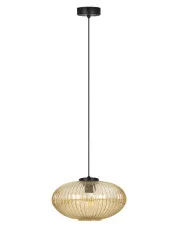 Beżowa lampa wisząca z ryflowanym kloszem - J046-Majoran w sklepie o6i2u8y4t0z.info