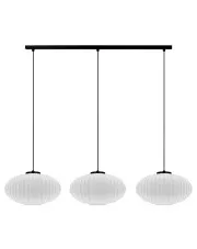 Biała lampa wisząca z trzema kloszami - J047-Majoran w sklepie o6i2u8y4t0z.info