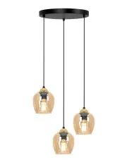 Beżowa wisząca lampa z delikatnym kloszem - J050-Amla w sklepie o6i2u8y4t0z.info