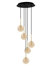Beżowa lampa z wiszącymi kulami - J062-Oxi w sklepie o6i2u8y4t0z.info