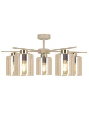 Beżowa sufitowa lampa z beżowym stelażem - J073-Kallis w sklepie o6i2u8y4t0z.info