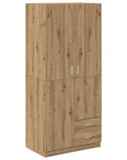 Nowoczesna szafa dąb artisan - Cleoni w sklepie o6i2u8y4t0z.info