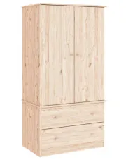 Minimalistyczna szafa dwudrzwiowa  - Hyra   w sklepie o6i2u8y4t0z.info
