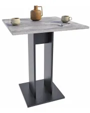 Kwadratowy stolik barowy beton + czarny - Vosi w sklepie o6i2u8y4t0z.info