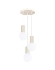 Beżowa nowoczesna lampa wisząca - K600-Buble w sklepie o6i2u8y4t0z.info