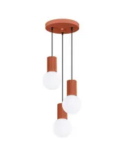 Czerwona ryflowana lampa wisząca - K600-Buble w sklepie o6i2u8y4t0z.info