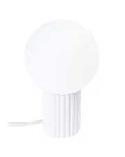 Biała ryflowana lampka nocna - K601-Buble w sklepie o6i2u8y4t0z.info