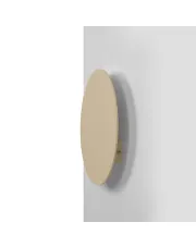 Beżowy metalowy kinkiet w kształcie koła 25 cm - J107-Fisel w sklepie o6i2u8y4t0z.info