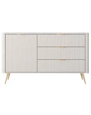 Beżowa komoda na złotych nóżkach - Nook 6X w sklepie o6i2u8y4t0z.info