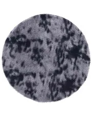 Ciemnoszary minimalistyczny okrągły dywan 100 cm - Molaris 3X w sklepie o6i2u8y4t0z.info