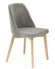 Szare krzesło drewniane do stołu dąb artisan - Fima 4X w sklepie o6i2u8y4t0z.info