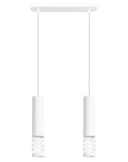 Biała dwupunktowa lampa tuba - J127-Floride w sklepie o6i2u8y4t0z.info