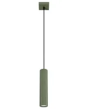 Zielona wisząca lampa karbowana - D296 -Melson w sklepie o6i2u8y4t0z.info