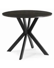 Okrągły stolik nowoczesny czarny 80cm - Kaxi 3X w sklepie o6i2u8y4t0z.info