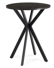 Okragły stolik czarny 60cm - Kaxi 4X w sklepie o6i2u8y4t0z.info