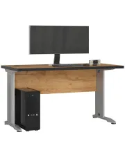 Minimalistyczne biurko proste dąb craft - Rook w sklepie o6i2u8y4t0z.info