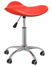 Czerwony minimalistyczny taboret obrotowy - Movo w sklepie o6i2u8y4t0z.info