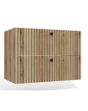 Wisząca szafka 80 cm ryflowana dąb evoke - Modi 4X w sklepie o6i2u8y4t0z.info