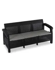 Czarna nowoczesna sofa ogrodowa - Marvero w sklepie o6i2u8y4t0z.info