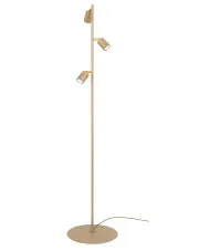 Beżowa metalowa lampa podłogowa - P006-Orbo w sklepie o6i2u8y4t0z.info