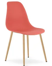 Czerwone minimalistyczne krzesło do salonu cynober - Exin 3X w sklepie o6i2u8y4t0z.info