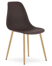 Brązowe krzesło do salonu kawa - Exin 3X w sklepie o6i2u8y4t0z.info