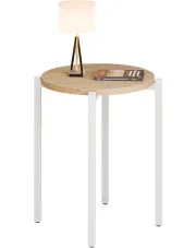 Nowoczesny okrągły stolik kawowy dąb artisan - Cito 3X w sklepie o6i2u8y4t0z.info