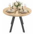 Okragły stół loft artisan Benido 4X