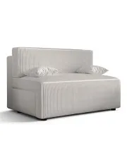 Biała sztruksowa sofa rozkładana z pojemnikiem - Lunarox 3X w sklepie o6i2u8y4t0z.info